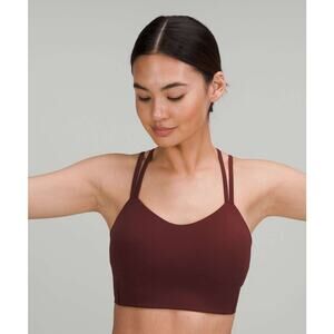 Lululemon Like a Cloud Longline Bra *Light Support, B/C Cup Red Merlot